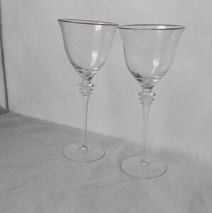 MIKASA VINTAGE SOPHISTICATED  CLEAR WATER / WINE GOBLET
